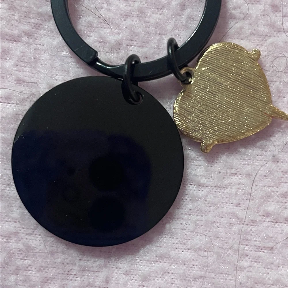 Keychain with Heart Charm -New